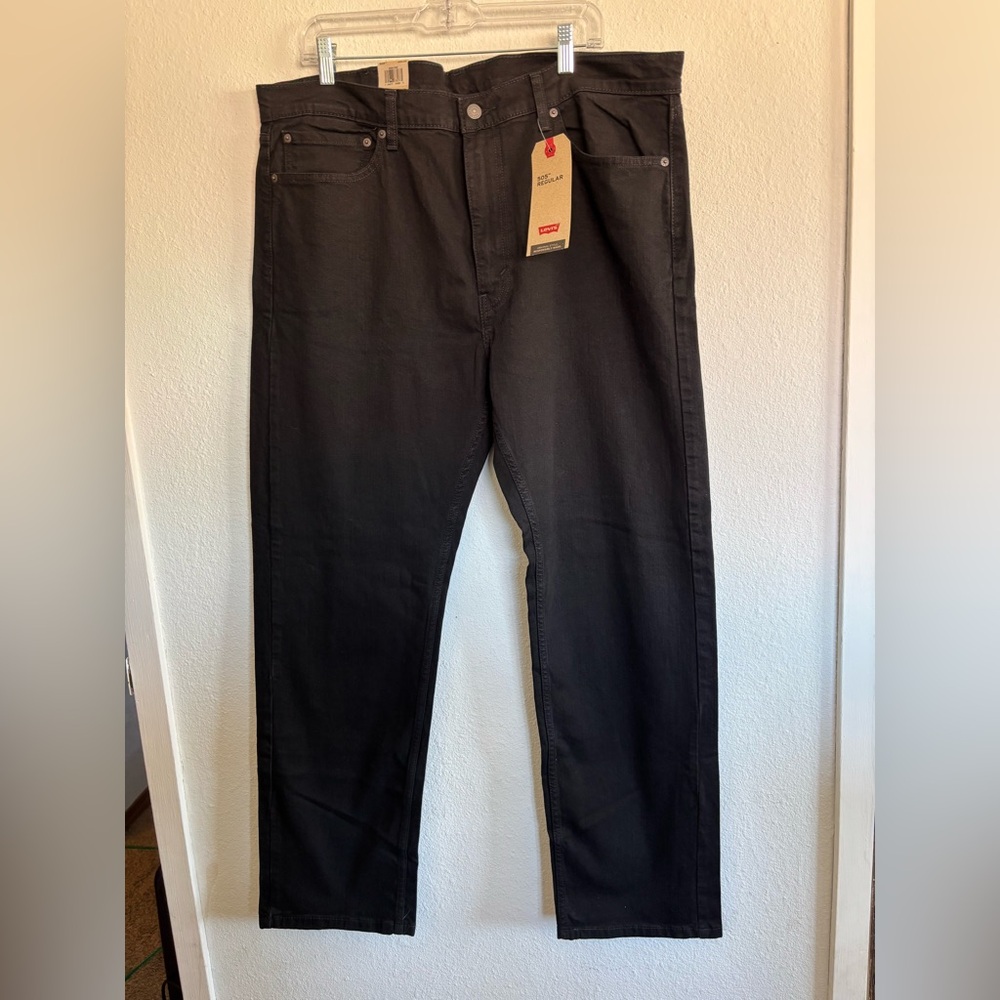 Levi's 505 Regular Fit Stretch Jeans | Black | NWT